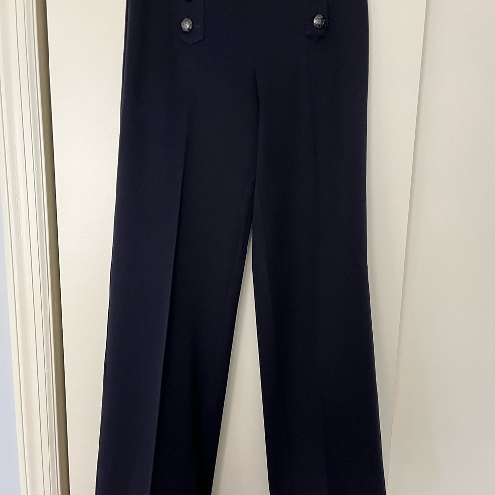 Express Navy Wide-Leg dress slacks
